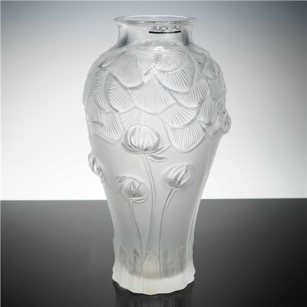 D. Carley Studio Art Glass Sculpture in Baluster Vase Shape with Cut Out Sides