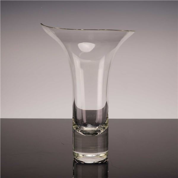 Rosenthal Tapio Wirkkala Clear Glass Flared Vase