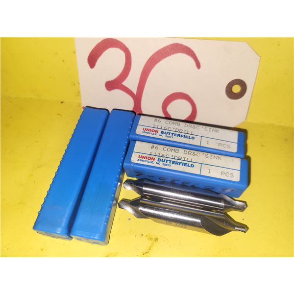 Set(2) of New Butterfield CenterDrill No.6