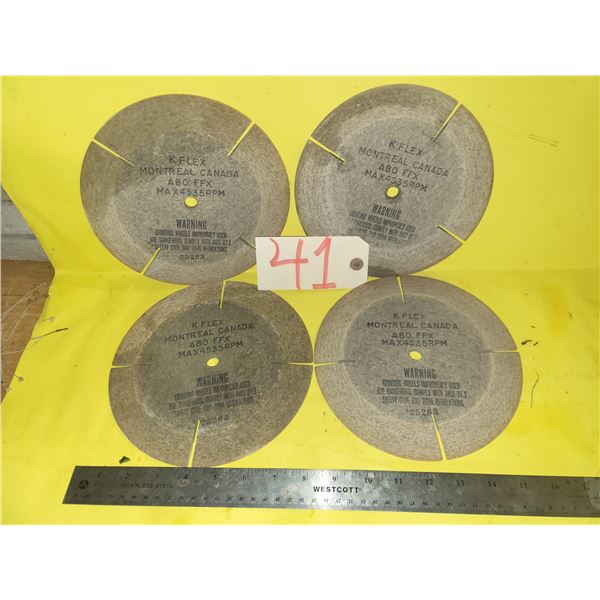 Lot(4) of K-Flex Abrasive Disc 8" Gr.80