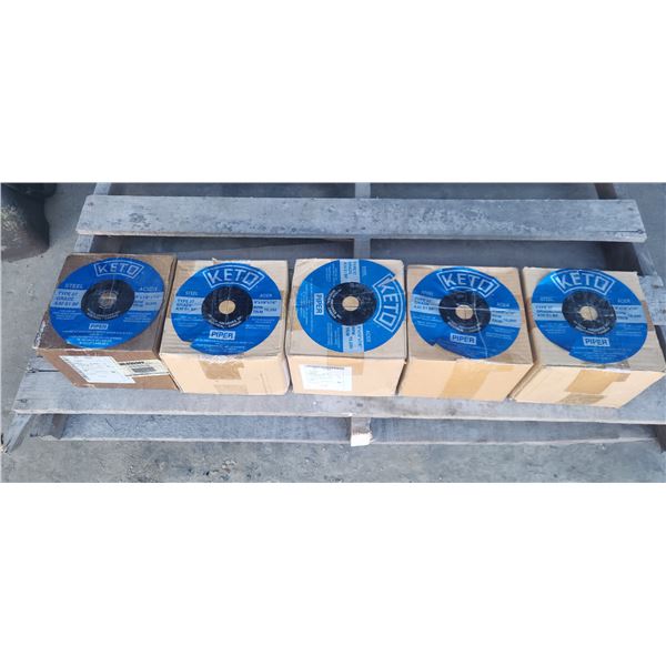 Lot(5) of Box(25) of KETO Cutting/Grinding Disc 6" x 1/8" x 7/8"