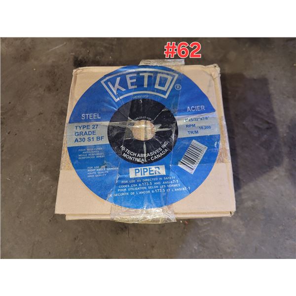 Box(25) of KETO Cutting/Grinding Disc 6" x 5/32" x 7/8"