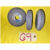Image 2 : Lot(3) of used Norton Blue Grinding Wheel 5" x 1"1/4 x 1"1/4