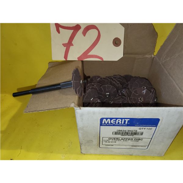 Box(100) of Overlap Disc with Mandrel