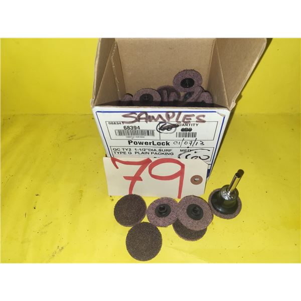 Box(60) of MERIT Quick Change Scotch-Brite Disc 1"1/2 with Mandrel