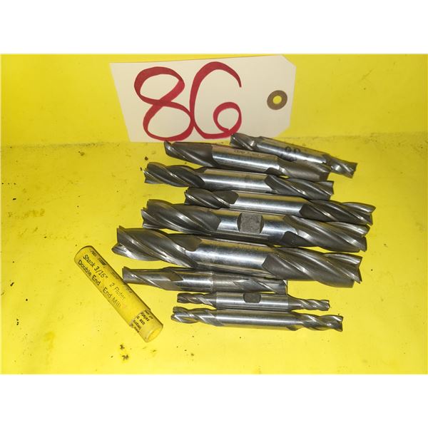 Lot of assorted Double HSS End Mill