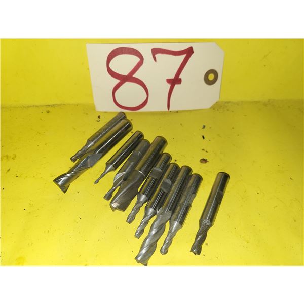 Lot of assorted HSS End Mill