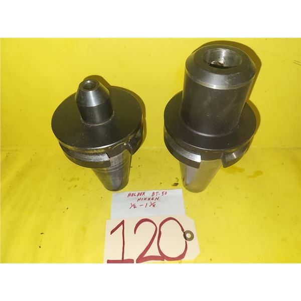 Set(2) of NIKKEN BT-50 End Mill Holder 1/2" & 1"1/4