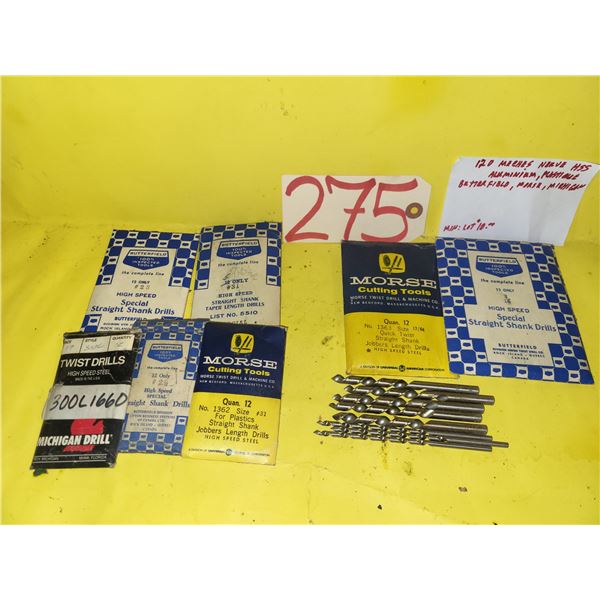 Lot(120) of HSS Drill for plastic , Wood and more