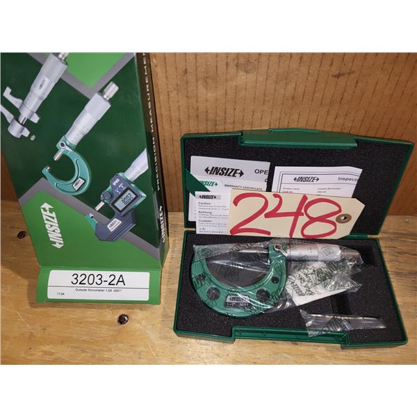 New INSIZE Micrometer 1"-2"