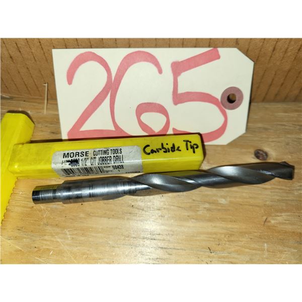 MORSE Carbide Tipped Drill 1/2" shank 3/8"
