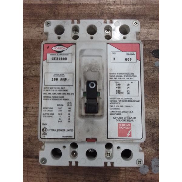 Disjoncteur 600V / 100 AMP