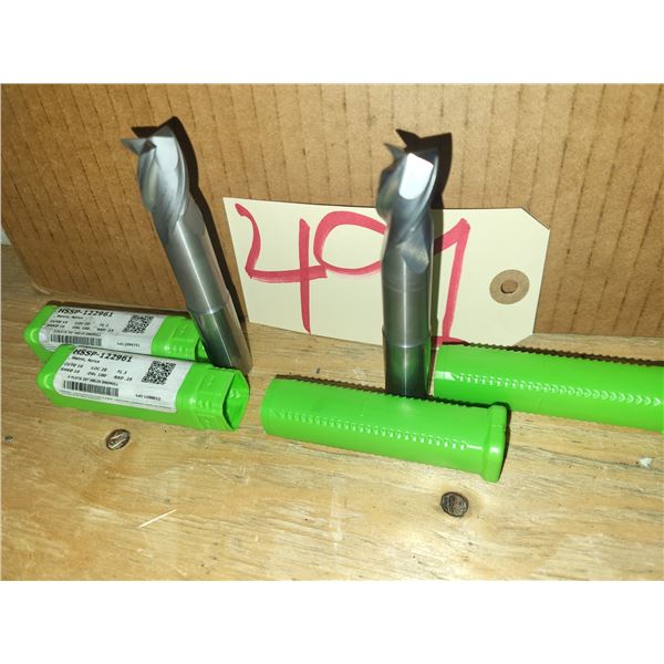 Set(2) of HELICAL Tool Carbide End Mill 16mm 3fl.