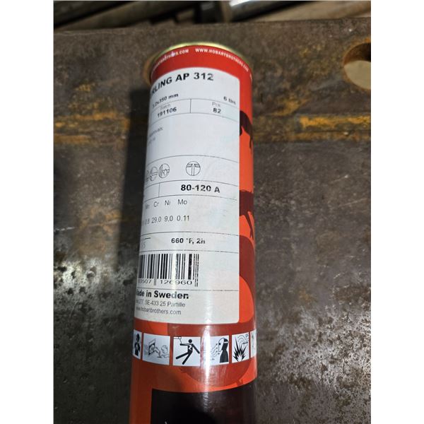 2 Boîte rod à  soude stainless Hobart Sterling AP 312 1/8" × 14"  6 lbs