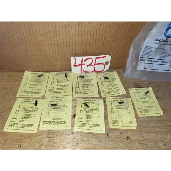 Lot(9) of Chain Breaker Replacement Tip 25-60