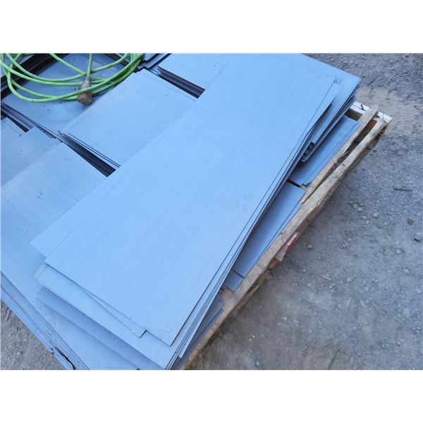 Lot of 10 Steel Plate 25,750" x 9,50" x 0,023"