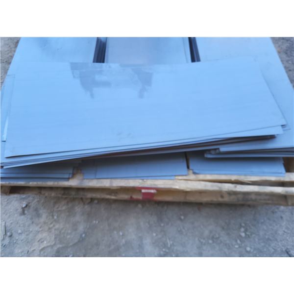 Lot of 25 Steel Plate 25,750" x 9,50" x 0,023"