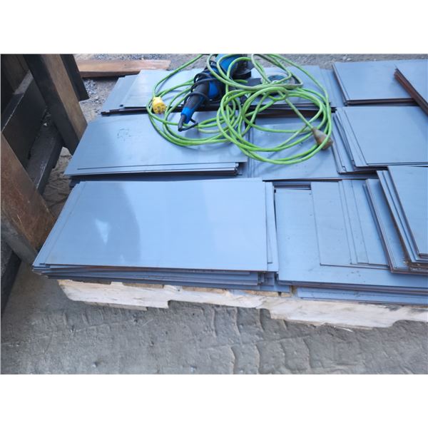 Lot of 1000 Steel Plate 17" x 9,50" x 0,023"