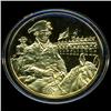 Image 1 : .75oz Franklin Mint PR70 DCAM 24k plated Sterling Silver Round History of the American Presidency G.