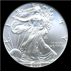 2005 Silver Eagle Graded MS70 First Day (COI-4854)