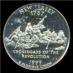 1999S New Jersey 25c Proof Quarter Coin Graded ICG PR70 DCAM (COI-5417)