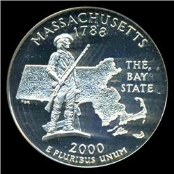 2000S US MA Silver Quarter Graded PR70 DCAM (COI-5427)