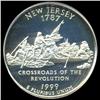 Image 1 : 1999S NJ Silver 25c Proof Quarter Coin Graded ICG PR70 DCAM (COI-6355)