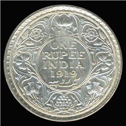 1919B India Silver Rupee High Grade (COI-6653)
