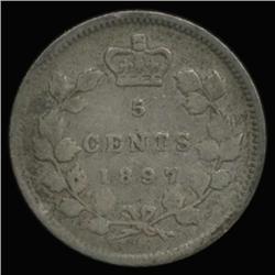1897 Canada 5c Silver Hi Grade (COI-6697)