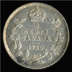 1920 Canada 5c Silver Hi Grade (COI-6702)