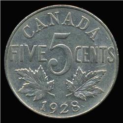 1928 Canada 5c Hi Grade (COI-6707)