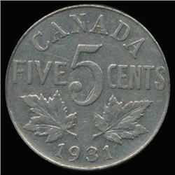 1931 Canada 5c Hi Grade (COI-6710)
