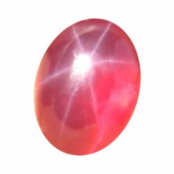 6.1ct Orange Star 6 Ray Diffusion Sapphire Cabochon (GEM-19765)