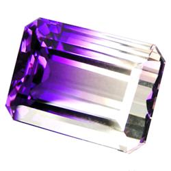 13.20ct Top Emerald Cut Purple White Ametrine  (GEM-4218)