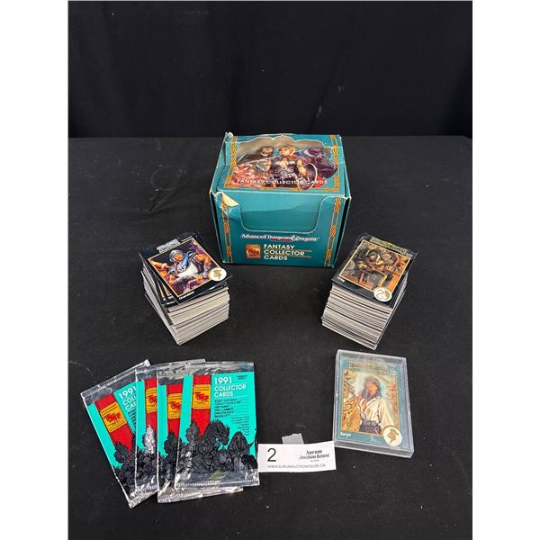 Lot of Advanced Dungeons and Dragons Fantasy Collector Cards with Original Box