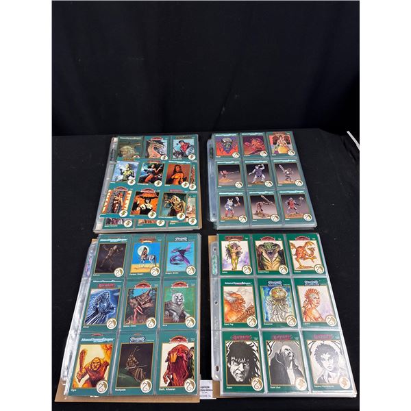 Large Lot of Advanced Dungeons and Dragons Trading Cards in Sleeves
