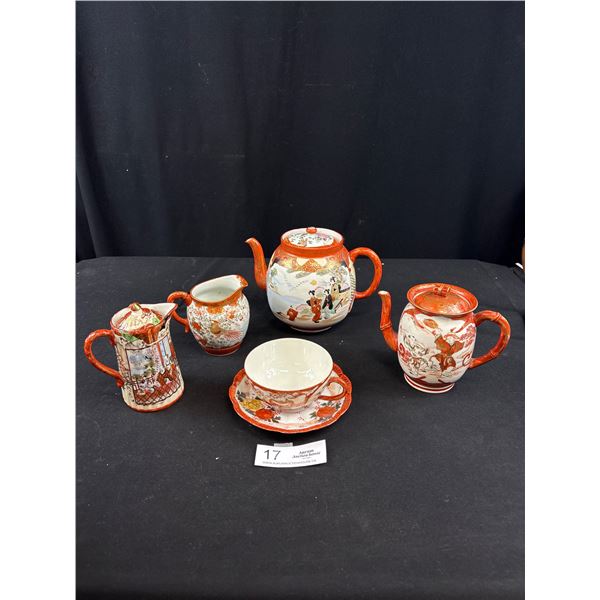 Very Nice Lot of Vintage Asian Teapots, Dishes Etc