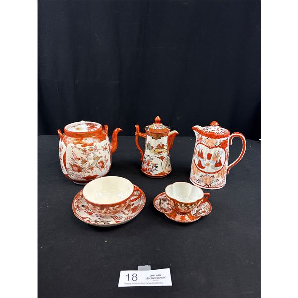 Very Nice Lot of Vintage Asian Teapots, Dishes Etc