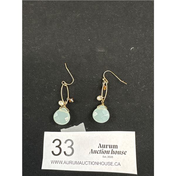 Pair of Vintage Gold Dangle Earrings