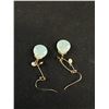 Image 3 : Pair of Vintage Gold Dangle Earrings