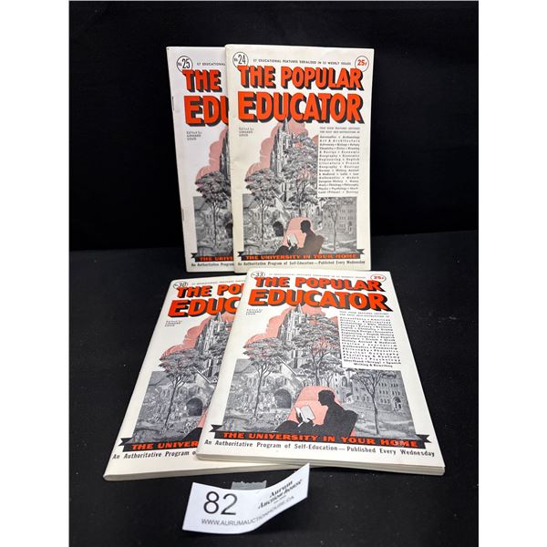 4 1930s Popular Educator Magazines (Mint Condition)