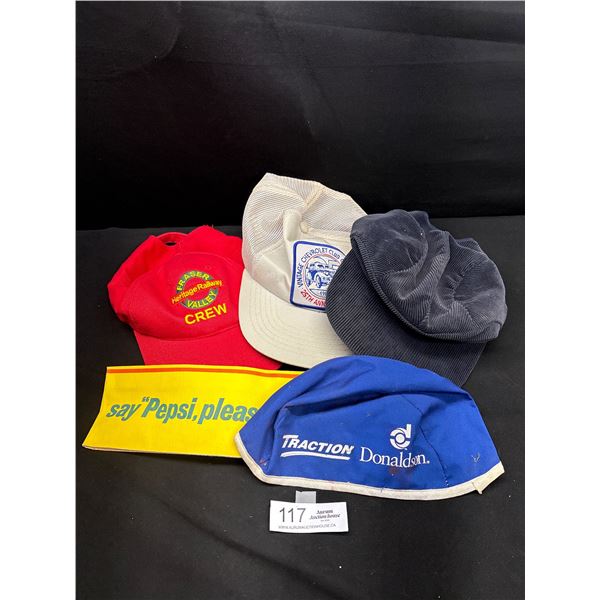 Vintage Pepsi Jerkhat + Other Collectible Hats