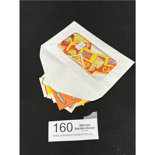 Approx 50 European Unused Matchbox Vintage Labels