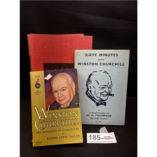 3 Vintage Winston Churchill Books