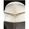 Image 4 : Beautiful Prong Set Open Back Two Tone Pendant + Chain, Very Good Quality