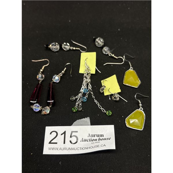 Assortment of Crystal & Vintage Dangle Earrings