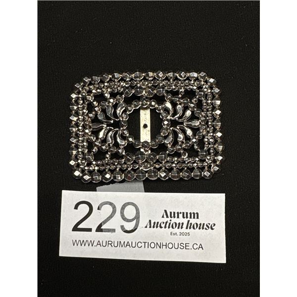 An Antique French Cut Steel Buckle