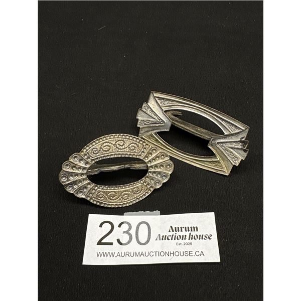 A Pair of German Art Deco Place Card Holders Dogs 1930s