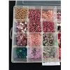Image 2 : Large Clear Case w/ Beads, Etc Contents