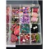 Image 3 : Large Clear Case w/ Beads, Etc Contents